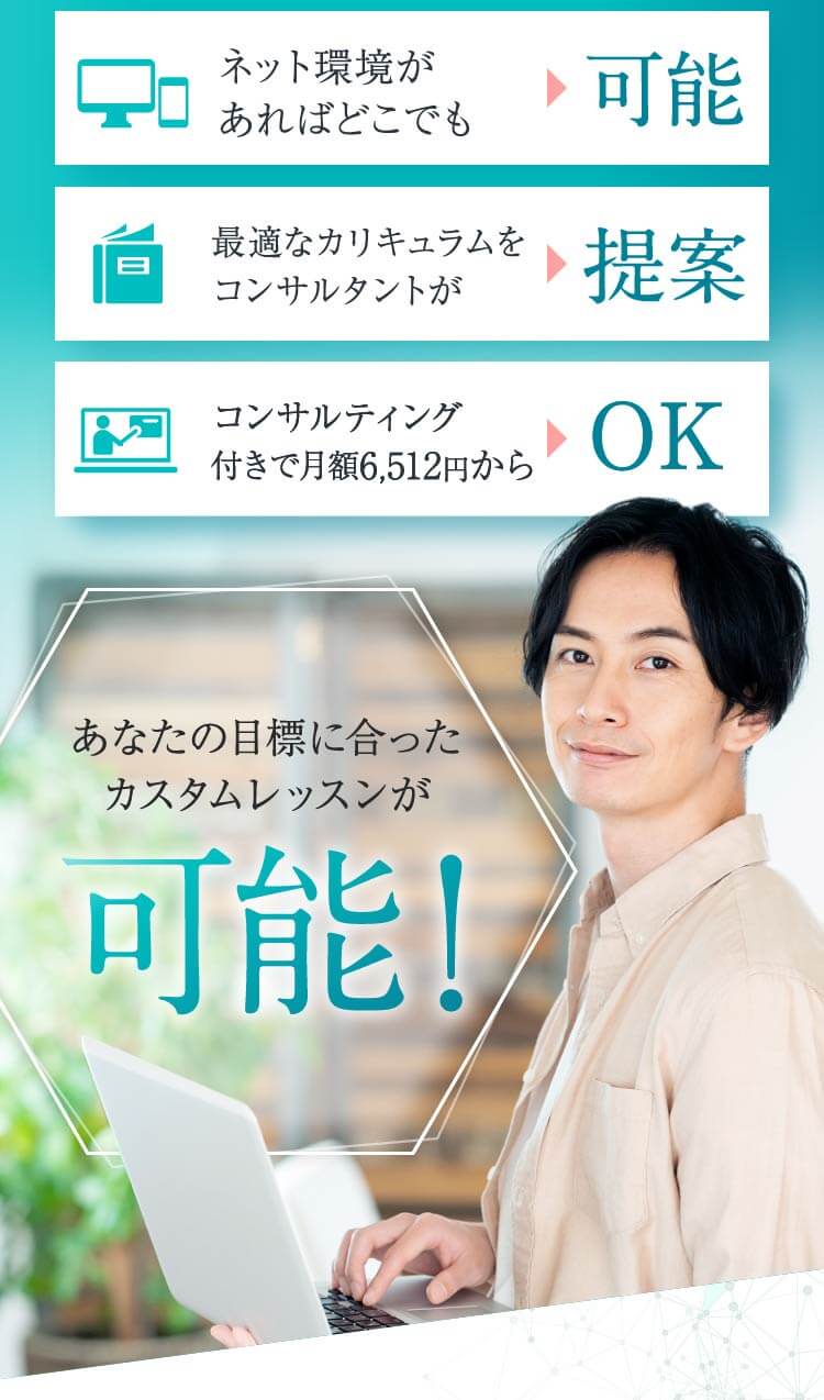 コンサルティング付きで月額6,512からOK